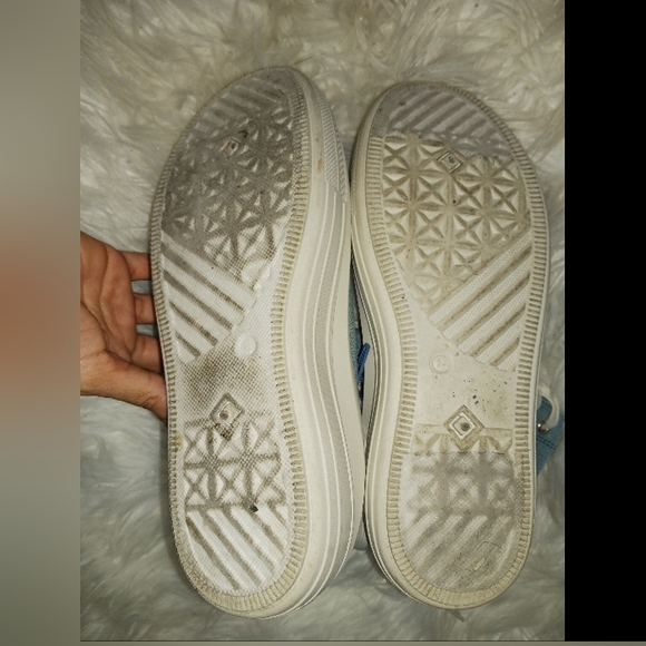 Liliana Women Denim swosh lace up high top sneakers - Picture 11 of 16